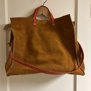 Tan suede tote Clare V